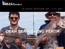 Tablet Screenshot of millscharters.com.au